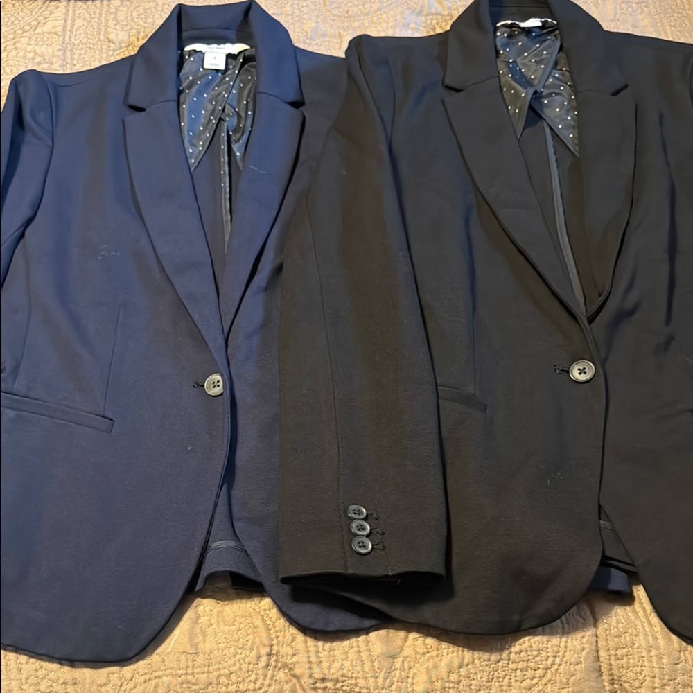 Old Navy Women’s Navy and Black Blazers